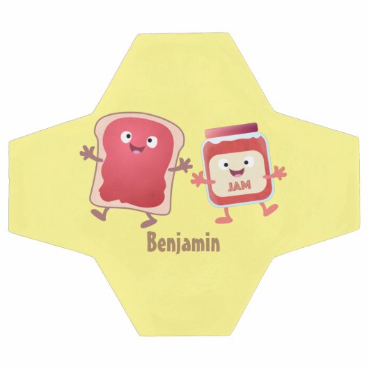 Grappig brood- en tekenfilmfiguren voetbal (Enkel)