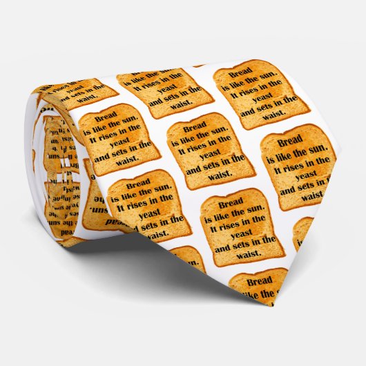 Grappig. Brood is als de zon. Stropdas (Opgerold)