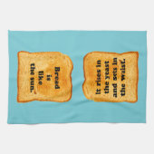 Grappig. Brood is als de zon. Theedoek (Horizontaal)