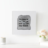 Grappig. Brood is als de zon. Vierkante Klok (Huis)