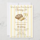 Grappig Brood Karnen Boter Thema Verjaardagsfeest Kaart (Voorkant)