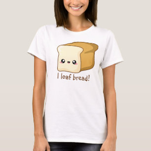 Grappig brood, kawaii brood t-shirt