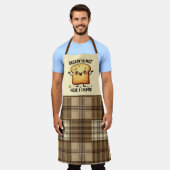 Grappig brood woordkunst keuken plezier schort (Gedragen)