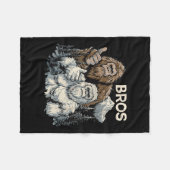 Grappig Bros Bigfoot en Yeti Brothers Sasquatch on Fleece Deken (Voorkant (Horizontaal))