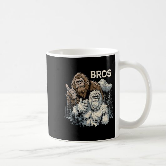 Grappig Bros Bigfoot en Yeti Brothers Sasquatch on Koffiemok (Rechts)