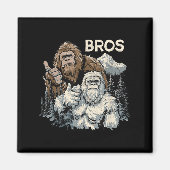 Grappig Bros Bigfoot en Yeti Brothers Sasquatch on Magneet (Voorkant)