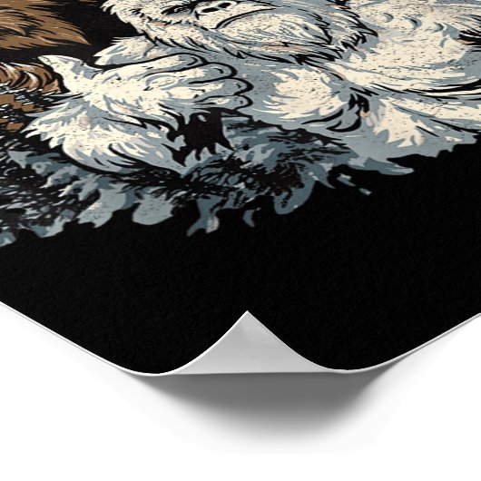 Grappig Bros Bigfoot en Yeti Brothers Sasquatch on Poster (Hoek)