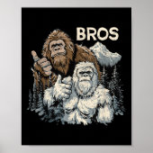 Grappig Bros Bigfoot en Yeti Brothers Sasquatch on Poster (Voorkant)