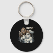 Grappig Bros Bigfoot en Yeti Brothers Sasquatch on Sleutelhanger (Voorkant)