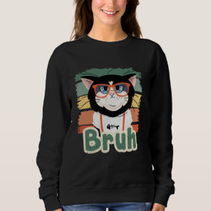 Grappig Bruh Cat Meme Shirt voor Tiener Jongens Me
