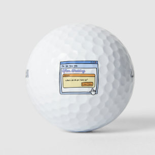 Grappig bruid & bruidegom cadeau voor vrijgezellen golfballen