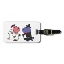 Grappig bruid en bruidegom bruiloft Cartoon