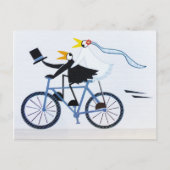 Grappig bruid en bruidegom liefdevol paar feestdagenkaart (Voorkant)