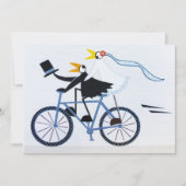 Grappig bruid en bruidegom liefdevol paar feestdagenkaart (Voorkant)