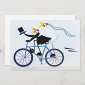 Grappig bruid en bruidegom liefhebbend paar feestdagenkaart (Voorkant / Achterkant)