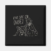 Grappig bruid en bruidegom ontwerp magneet (Voorkant)