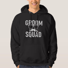 Grappig bruidegom squad trouwfeest ontwerp hoodie