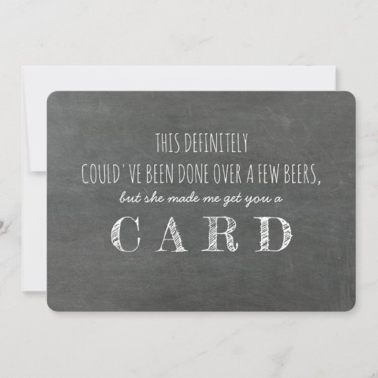 Grappig bruidsjonker voorstel kaart (Voorkant)