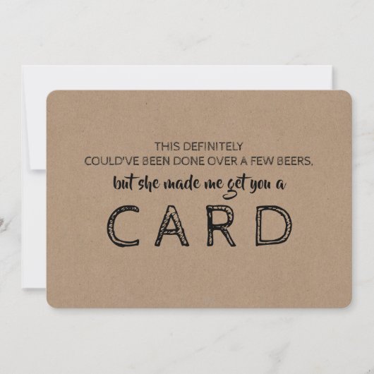 Grappig bruidsjonker voorstel kaart (Voorkant)