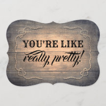 Grappig bruidsmeisje / Maid of Honor Rustic Wood