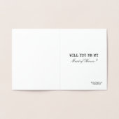 Grappig bruidsmeisje of bruidsmeisje folie kaarten (Binnen)