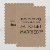 Grappig bruidsmeisje of bruidsmeisje voorstel kaart (Voorkant / Achterkant)