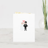 Grappig bruidspaar (Achterkant)