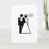 Grappig, "bruidspaar" Gotcha! ontwerp Kaart (Voorkant)