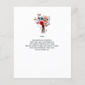 Grappig bruiloft Cartoon bruid bruidegom handgetro (Achterkant)