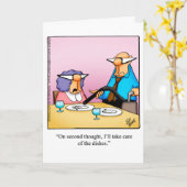 Grappig bruiloft Jubileum Kaart voor hem (Gele Bloem)