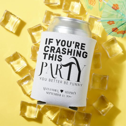 Grappig bruiloft partij offerte bruiloft gunst Dri Blikjeskoeler (Insitu Zomer)