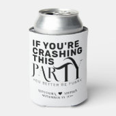 Grappig bruiloft partij offerte bruiloft gunst Dri Blikjeskoeler (Blikje Voorkant)