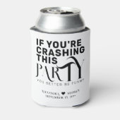 Grappig bruiloft partij offerte bruiloft gunst Dri Blikjeskoeler (Blikje Achterkant)