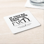 Grappig bruiloft partij offerte bruiloft gunst Dri Kartonnen Onderzetters (Schuin)