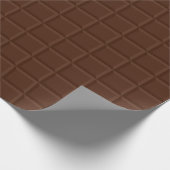 Grappig bruin chocoladereep textuur inpakpapier (Hoek)