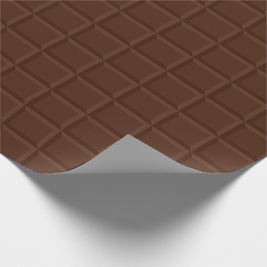 Grappig bruin chocoladereep textuur inpakpapier (Hoek)