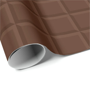 Grappig bruin chocoladereep textuur inpakpapier