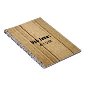 Grappig bruin karton notitieboek (Rechterzijde)