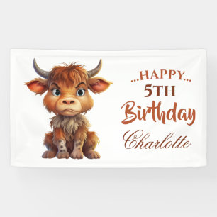 GRAPPIG Bruin Wit Zoet Koe Spandoek
