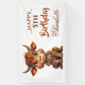 GRAPPIG Bruin Wit Zoet Koe Spandoek (Verticaal)