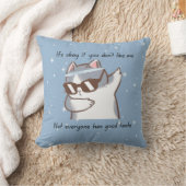 Grappig brutale kattenkussen kussen (Deken)