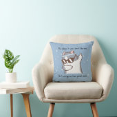 Grappig brutale kattenkussen kussen (Stoel)