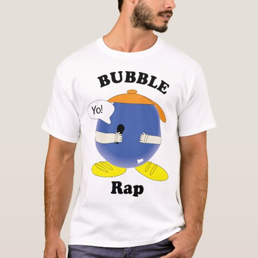 Grappig Bubbel Rap Cartoon Karakter Pun Kawaii T-shirt (Voorkant)