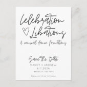 Grappig budget bruiloft Save the Date Briefkaart (Voorkant)