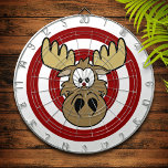 Grappig Bull's Eye Moose Red Target Dartbord<br><div class="desc">Fun aangepast dartboard voor je huiskamer of spelkamer!</div>