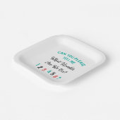 Grappig Bunco-feest... waar staan we? Partij Papieren Bordje (Gebogen)