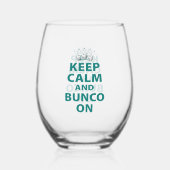 Grappig Bunco feest Wijnglas Zonder Voet (Achterkant)