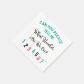 Grappig Bunco feestje, op welk nummer zitten we? Servet (Hoek)