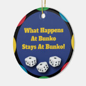 Grappig Bunko Dice Game Vakantie Gift Keramisch Ornament (Links)
