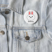 Grappig Bunny Konijn  Ronde Button 5,7 Cm (In situ)